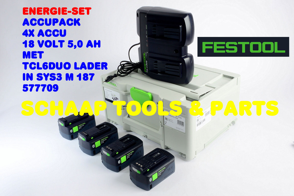 Festool Accupack 18 volt 5,0 Ah ENERGIE-SET